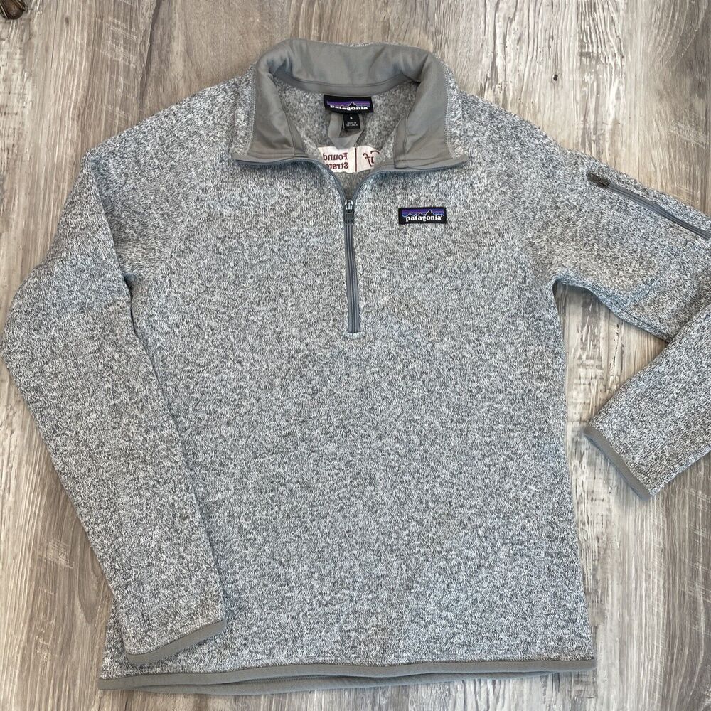 Patagonia Fleece Better Sweater Gray 1/4 Zip Fleece Heathered Womens Size Small - Picture 15 of 16